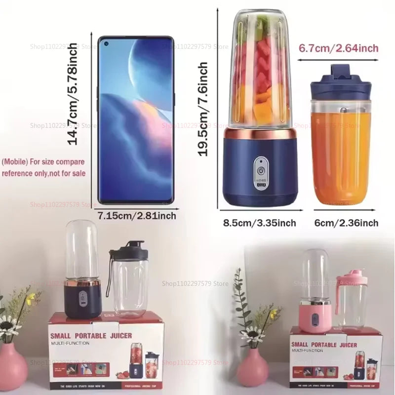 Presse-agrumes électrique Portable et Rechargeable, mélangeur de fruits à Double tasse, fabricant de Milkshake alimentaire Compact, Extraction de jus de Smoothie